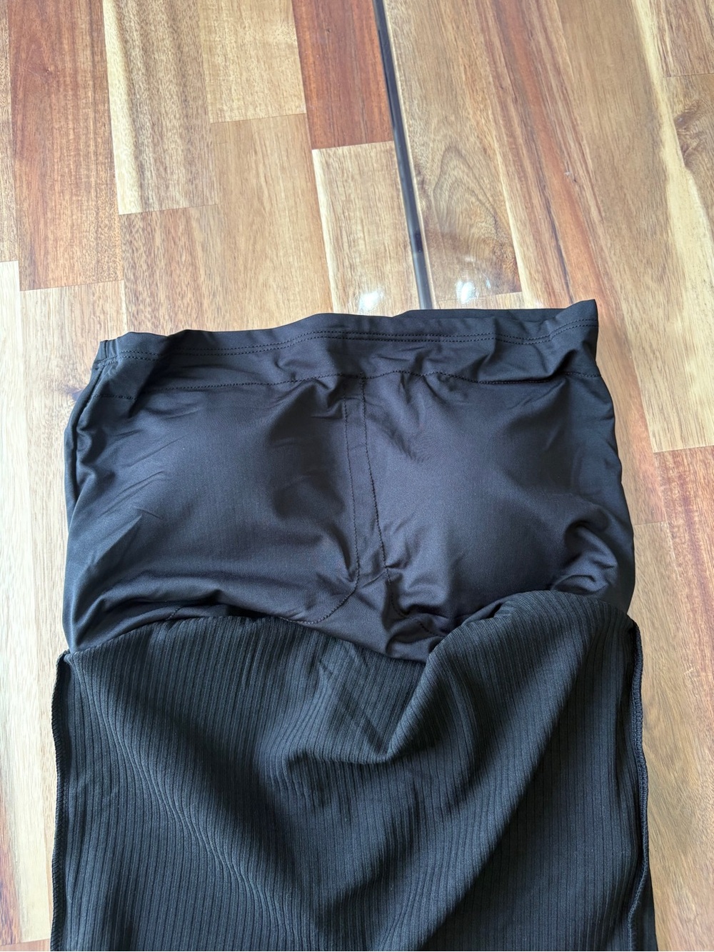 NWT Klassy Network Black Ribbed Racerback Tank Removable Cups XS Athleisure - Picture 8 of 9